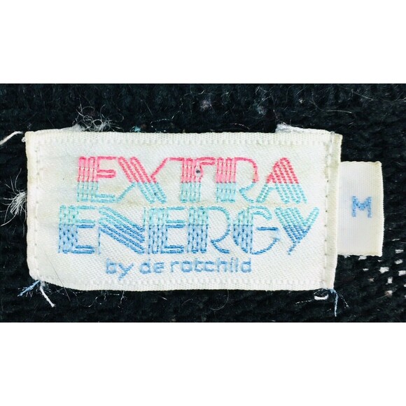 Vintage 80s De Rotchild Silk Angora Sequined Feathers Pullover Sweater Medium - Picture 7 of 9